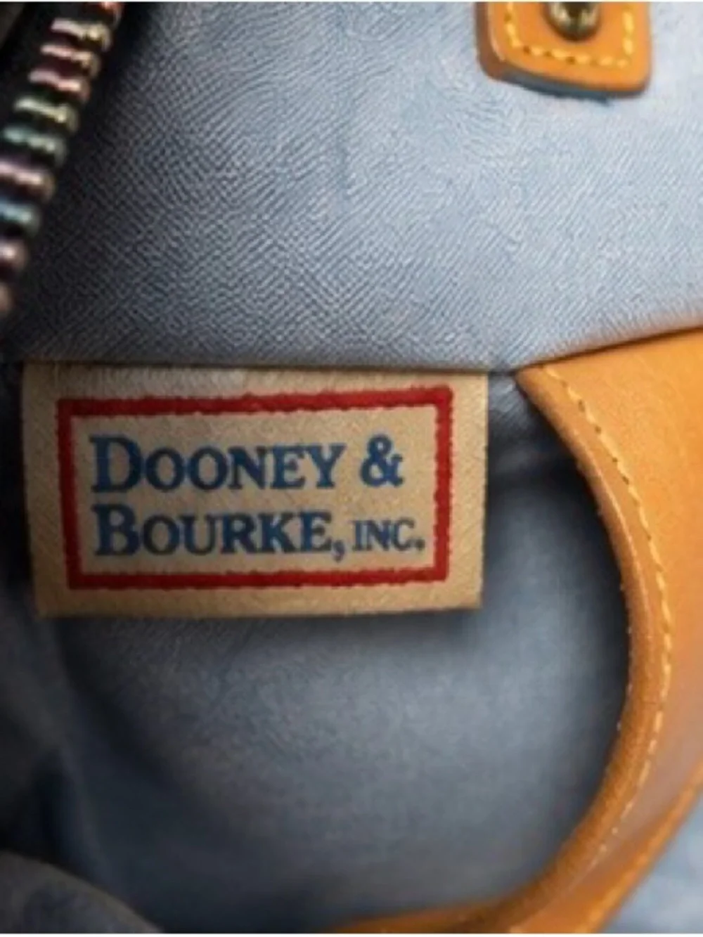 Dooney & Bourke Brown Hobo with Multicolor Heart Print